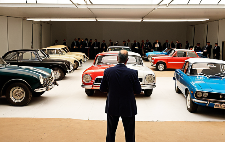 **

"A confident Brazilian auctioneer, Decreto nº 21.981/32 visible on a nearby document, expertly managing a lively auction of classic cars. Bidders are engaged and excited. The scene evokes trust and professionalism, emphasizing the legal foundation of auctions in Brazil. Warm, inviting lighting, showcasing the vehicles beautifully."

**