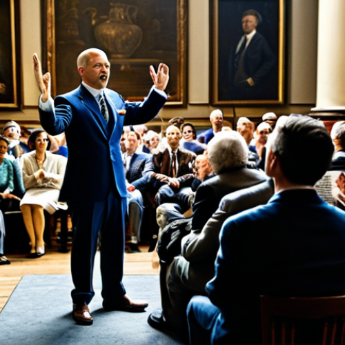 Home 9 **
"A professional auctioneer, fully clothed in appropriate attire, standing on a stage in front of a diverse crowd, gesturing towards an antique vase. Well-lit auction house setting. Focus on the auctioneer's confident expression and body language. Safe for work, appropriate content, professional photography, perfect anatomy, natural proportions, family-friendly."
**