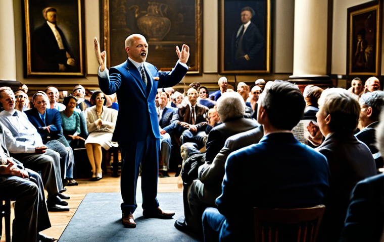 **

"A professional auctioneer, fully clothed in appropriate attire, standing on a stage in front of a diverse crowd, gesturing towards an antique vase.  Well-lit auction house setting.  Focus on the auctioneer's confident expression and body language.  Safe for work, appropriate content, professional photography, perfect anatomy, natural proportions, family-friendly."

**