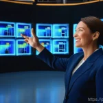 Home 16 경매사 실기시험에서 자주 나오는 주제 - **Prompt 1: Modern Digital Auction Experience**
"A vibrant and dynamic scene depicting a profess...