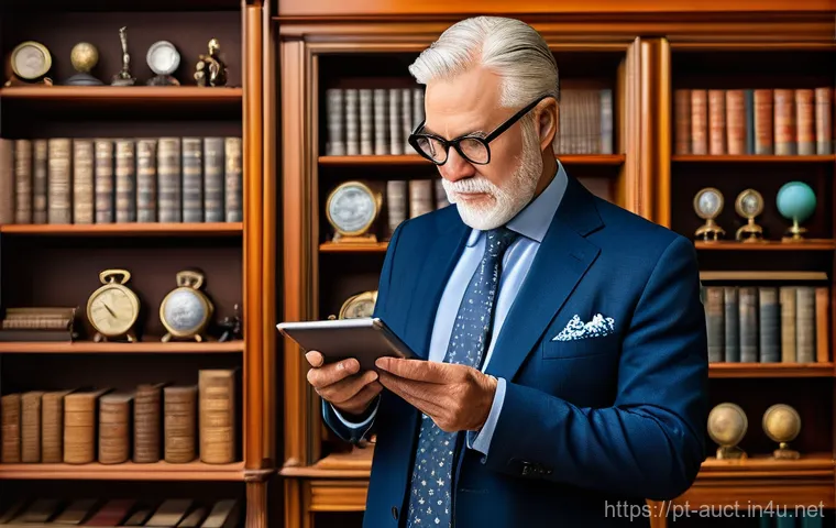 경매사 실기시험에서 자주 나오는 주제 - **Prompt 1: Modern Digital Auction Experience**
    "A vibrant and dynamic scene depicting a profess...