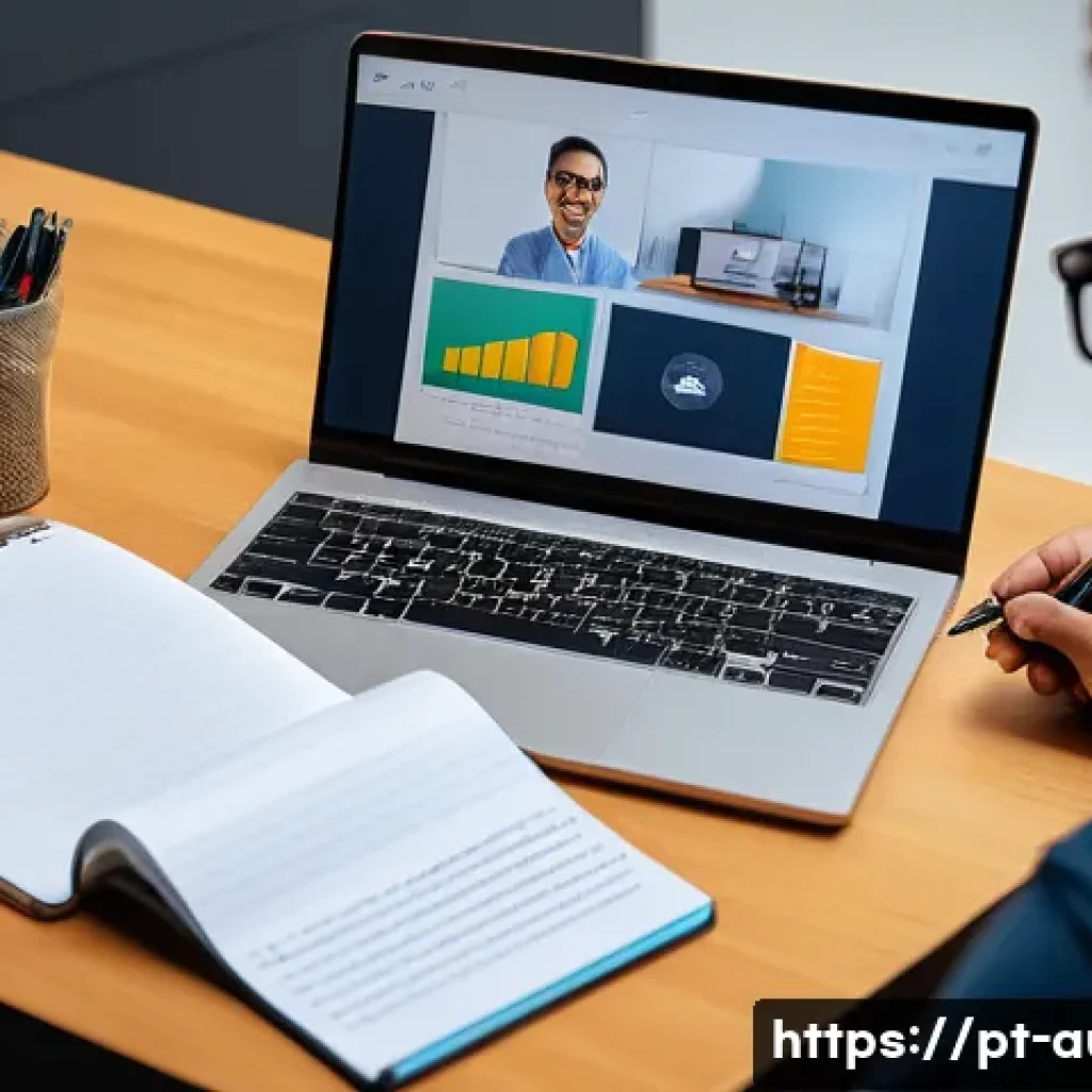 경매사 시험 준비 중 유용한 온라인 학습 플랫폼 - A modern online learning environment featuring a young Brazilian adult studying for the auctioneer e...